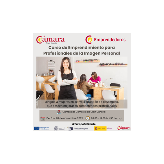 NOVIEMBRE 2025: Curso de Emprendimiento para Profesionales de la Imagen Personal