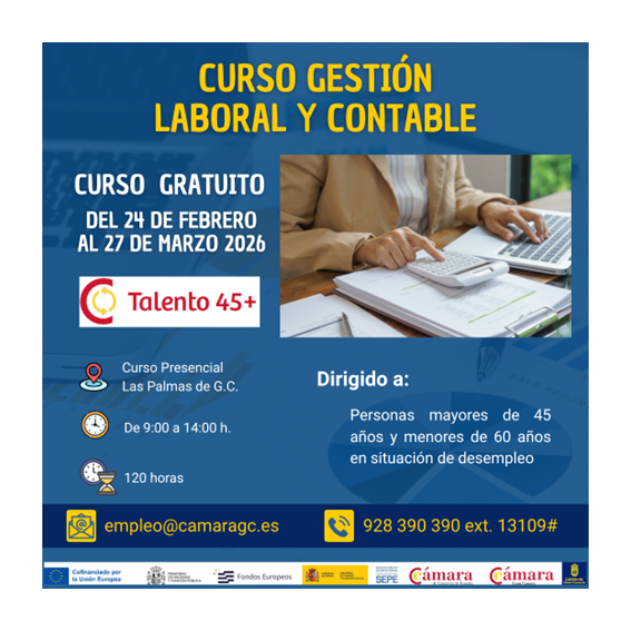 FEBRERO 2026: Curso de Gestión laboral y contable