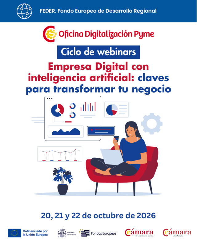 Ciclo de webinars. Empresa digital con inteligencia artificial: claves para transformar tu negocio