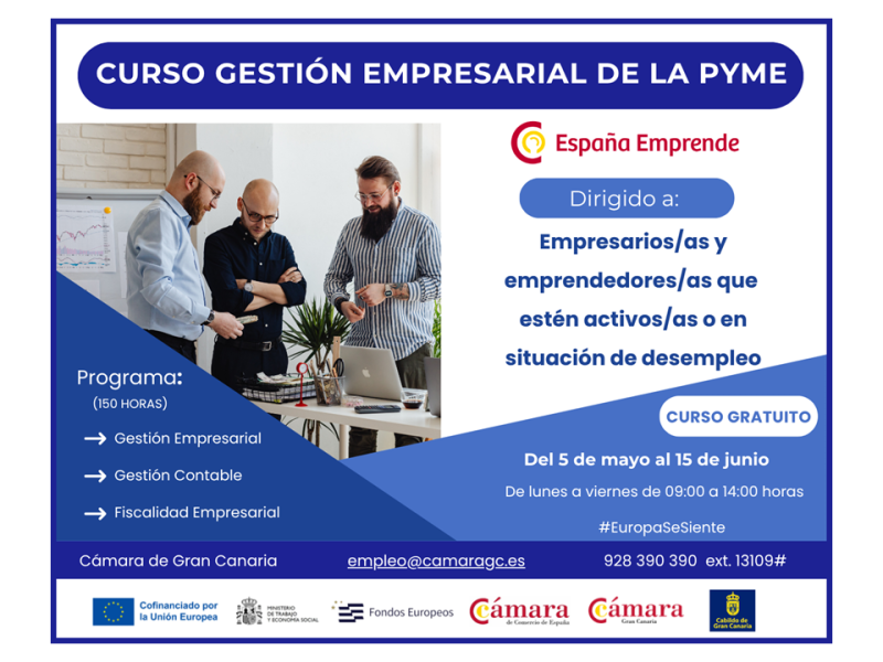 MAYO 2026: Curso Gestión Empresarial de la Pyme