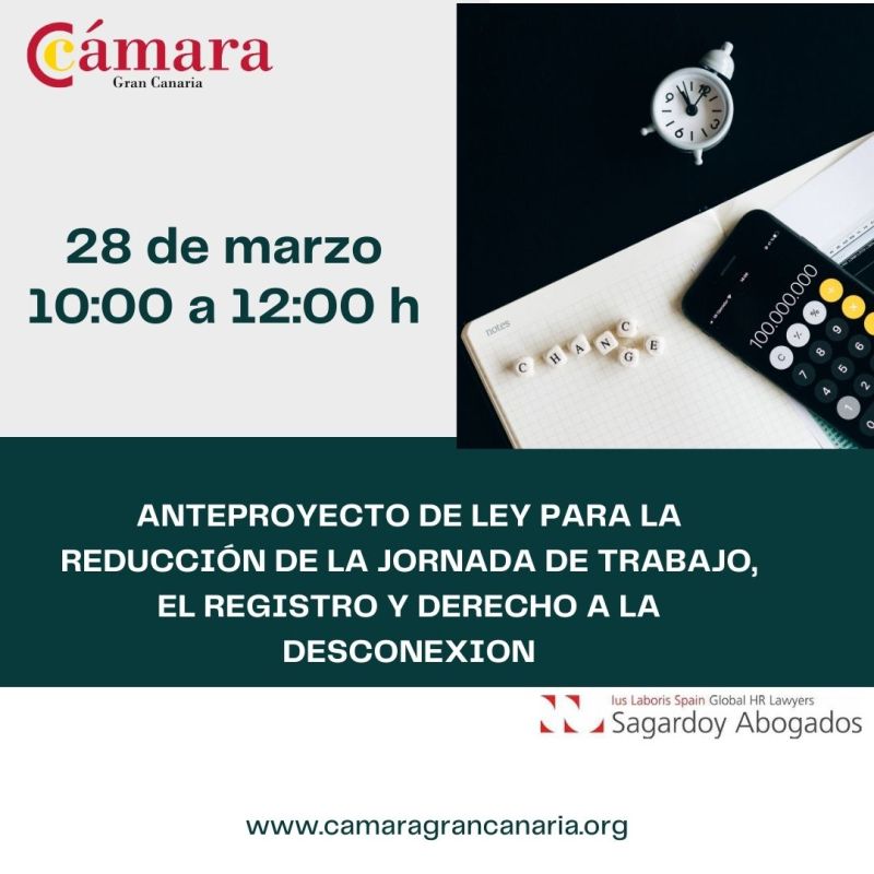 ANÁLISIS DEL ANTEPROYECTO DE LEY PARA LA REDUCCIÓN DE LA  DURACIÓN  MÁXIMA  DE  LA  JORNADA  DE  TRABAJO,  EL REGISTRO Y EL DERECHO A LA DESCONEXIÓN.