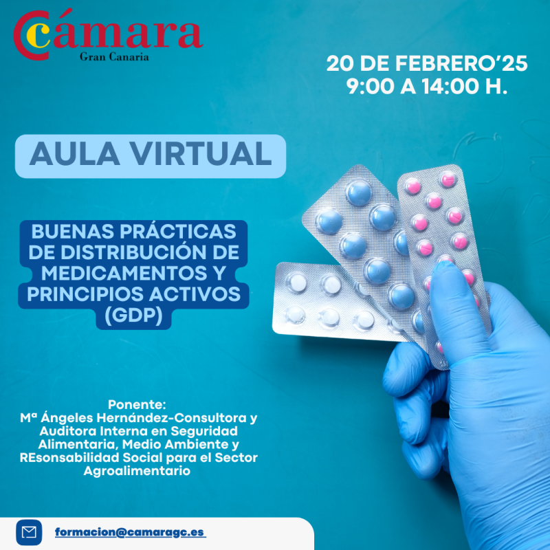 Aula Virtual. Buenas Prácticas de Distribución de Medicamentos y Principios Activos (GDP)
