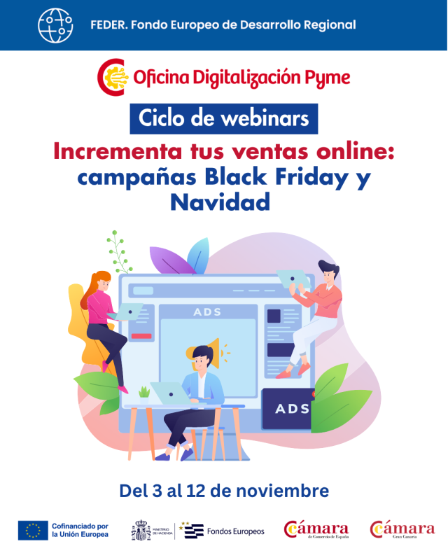 Ciclo de webinars. Incrementa tus ventas online: campañas Black Friday y Navidad