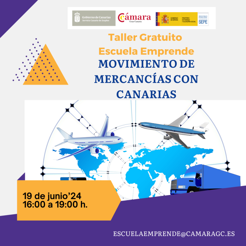 TALLER GRATUITO. MOVIMIENTO DE MERCANCÍAS CON CANARIAS.
