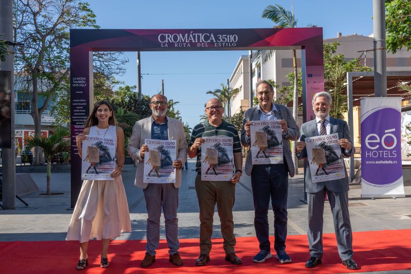 CROMÁTICA 35110 transforma la Avenida de Canarias en un gran escaparate comercial