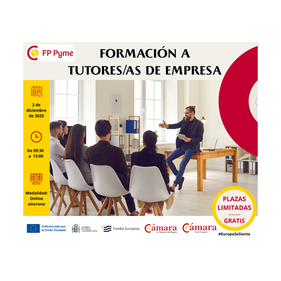 DICIEMBRE 2025: Curso Formación a Tutores/as de Empresa