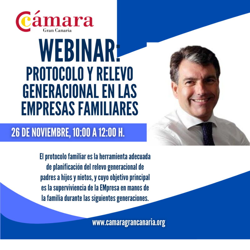 WEBINAR PROTOCOLO Y RELEVO GENERACIONAL EN LAS EMPRESAS FAMILIARES
