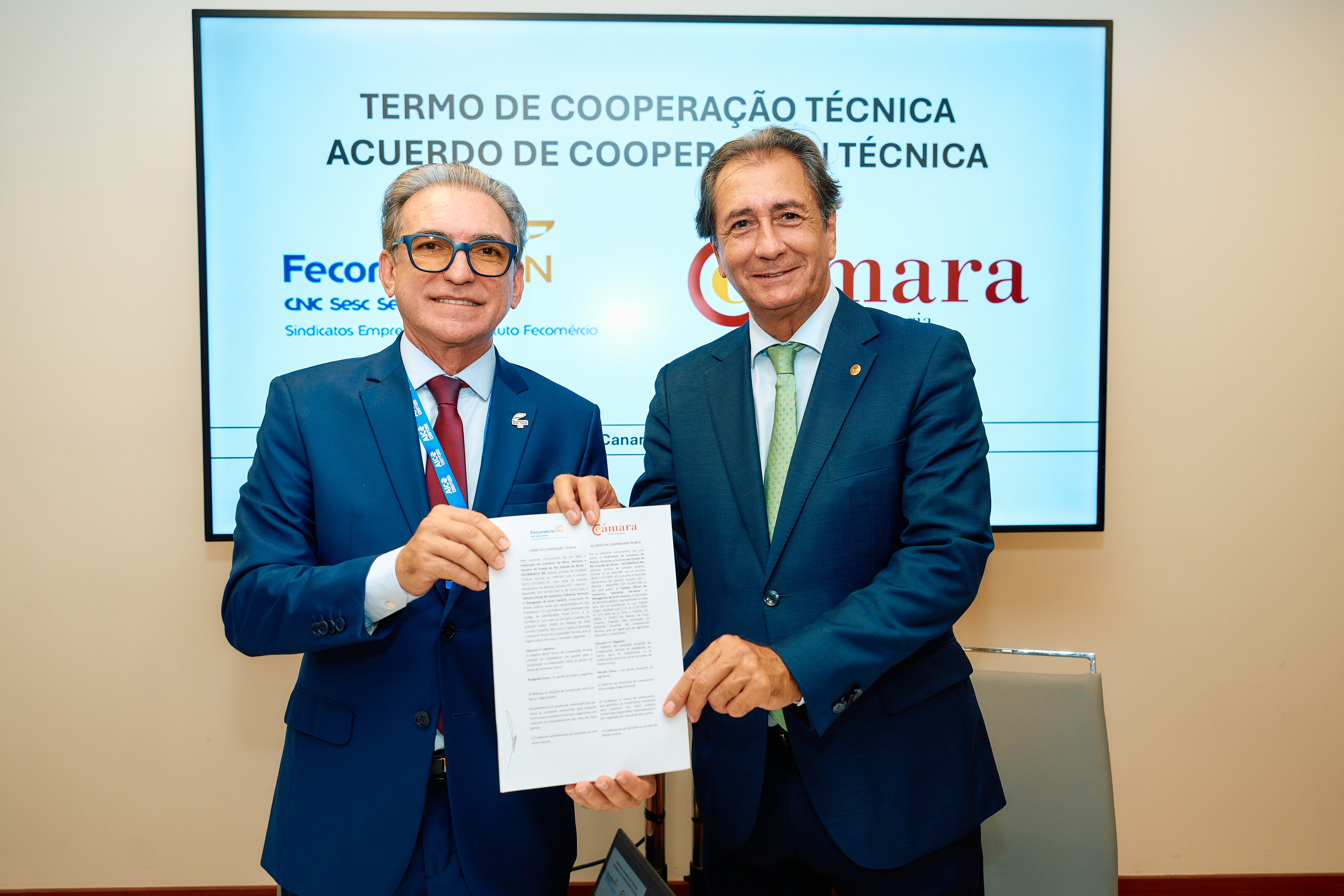 La Cámara de Gran Canaria fortalece lazos con Brasil mediante acuerdo de cooperación con Fecomércio RN