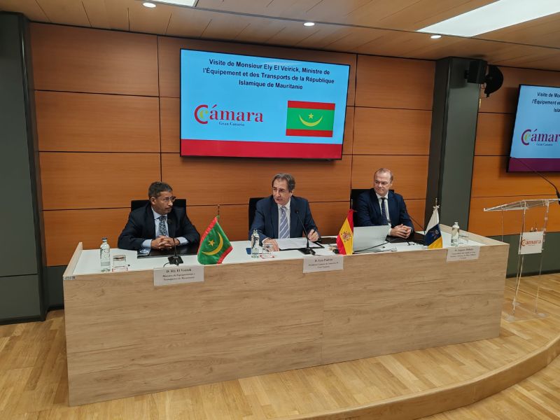 La Cámara recibe al ministro de Equipamiento y Transportes de Mauritania para reforzar la cooperación económica