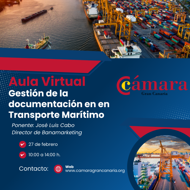 AULA VIRTUAL: GESTIÓN DE LA DOCUMENTACIÓN EN EL TRANSPORTE MARÍTIMO 