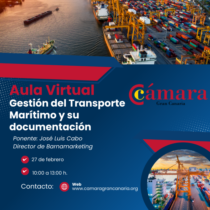 AULA VIRTUAL: GESTIÓN DEL TRANSPORTE MARÍTIMO Y SU DOCUMENTACIÓN
