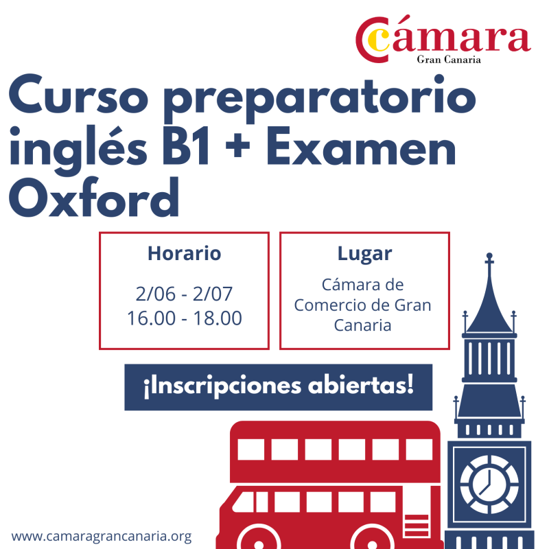 CURSO PREPARATORIO INGLÉS B1 + EXAMEN OXFORD