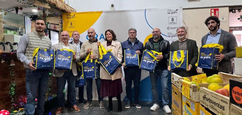 La Cámara de Comercio de Gran Canaria participa en la campaña navideña de impulso al producto local en el Mercado de Vegueta
