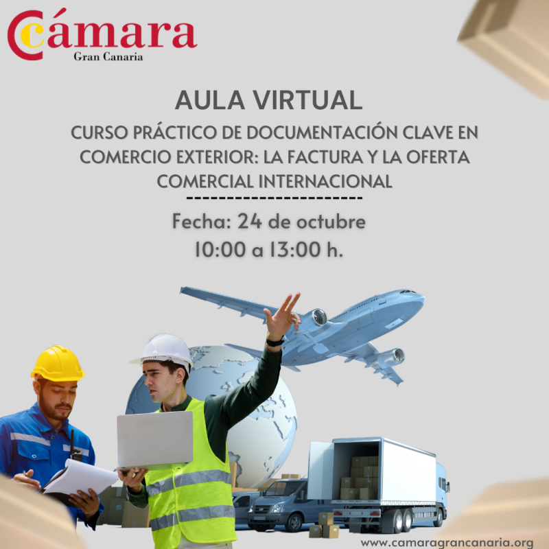 AULA VIRTUAL. CURSO PRÁCTICO DE DOCUMENTACIÓN CLAVE EN COMERCIO EXTERIOR: LA FACTURA Y LA OFERTA COMERCIAL INTERNACIONAL 