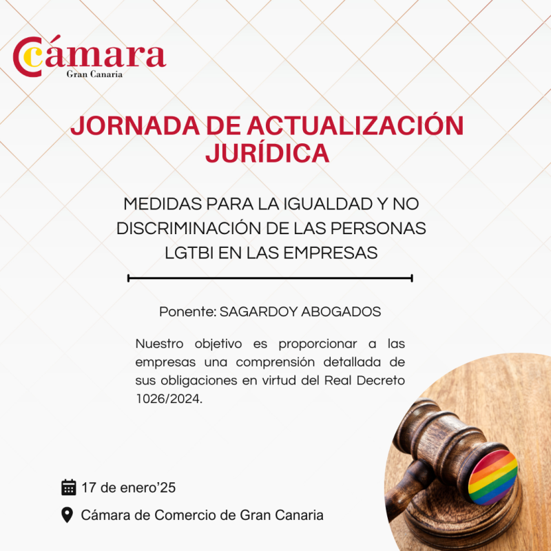 Jornada. Actualización Jurídica: Medidas para la igualdad y no discriminación de las personas LGTBI en las Empresas 