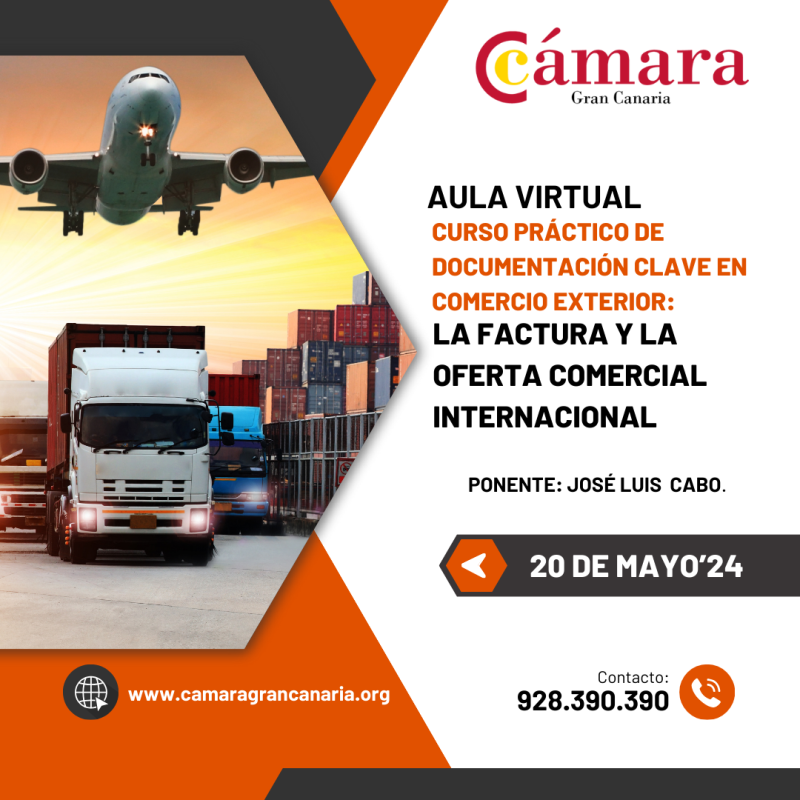AULA VIRTUAL. CURSO PRÁCTICO DE DOCUMENTACIÓN CLAVE EN COMERCIO EXTERIOR: LA FACTURA Y LA OFERTA COMERCIAL
