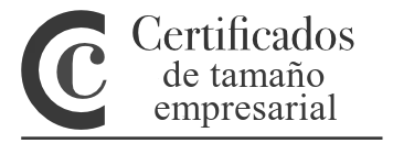 Certificados de tamaño empresarial