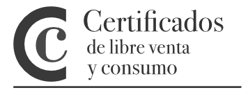 Certificados de libre venta y consumo