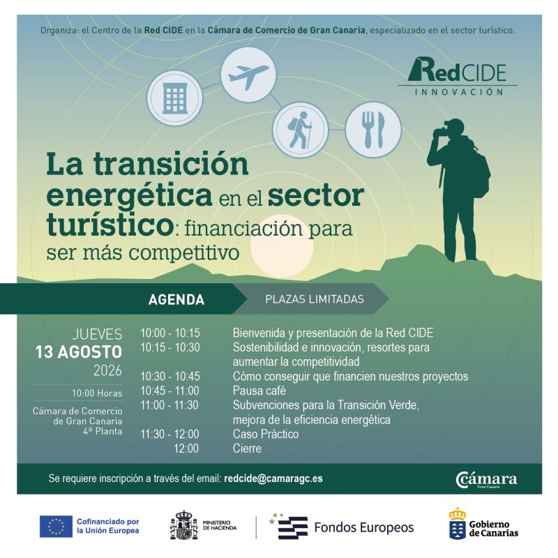 Jornada Red CIDE Turística, “La transición energética en el sector turístico: financiación para ser más competitivo”