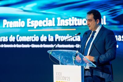 Las Cámaras de Comercio de Gran Canaria, Lanzarote y La Graciosa, y Fuerteventura reciben el Premio Especial Institucional en los Premios Puertos de Las Palmas 2025
