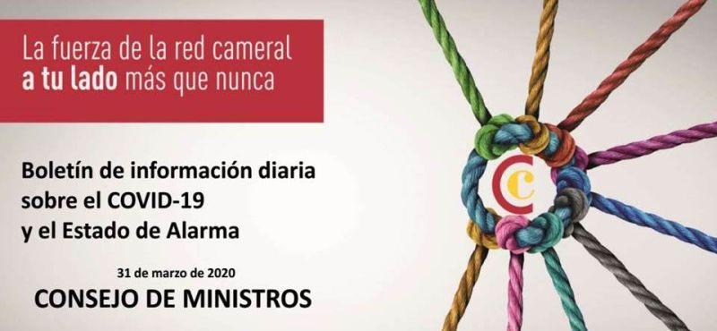 Actualización del Boletín de Información diaria sobre el COVID-19 y el Estado de Alarma por el CONSEJO DE MINISTROS