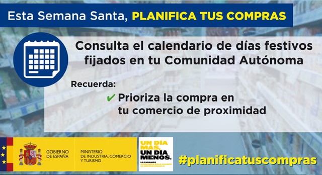 Campaña “Esta Semana Santa, planifica tus compras”