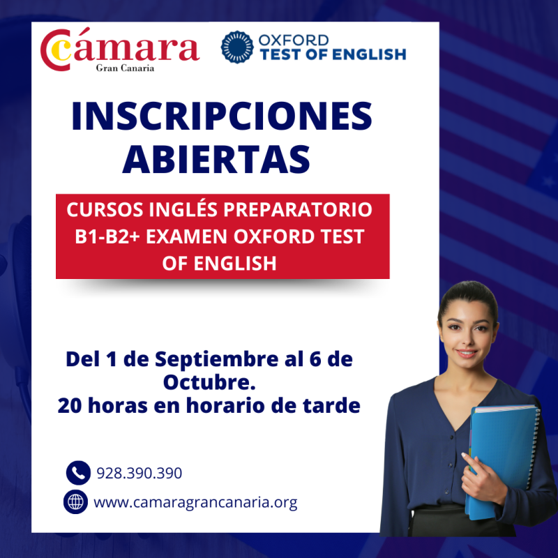 CURSO DE PREPARACIÓN  INGLÉS NIVELES B2 + EXAMEN OXFORD.